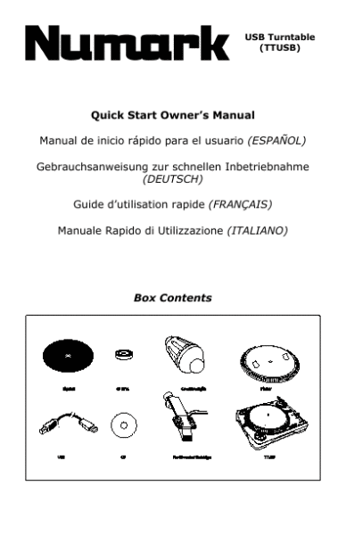 numark owners manual