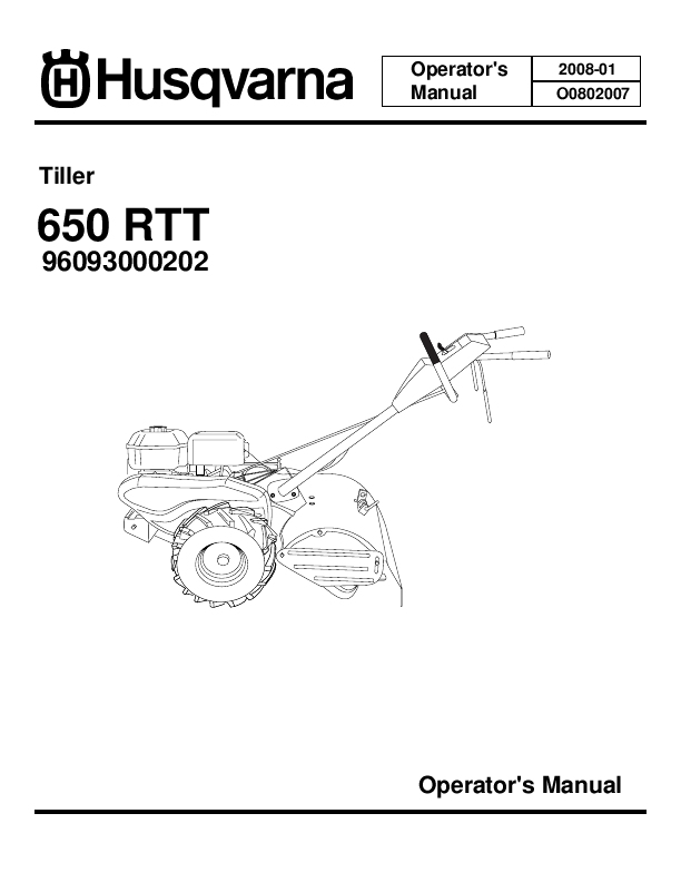 husqvarna tiller