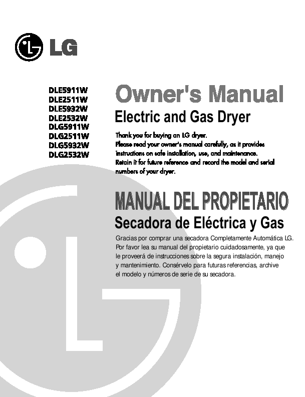 kenmore gas dryer manual pdf
