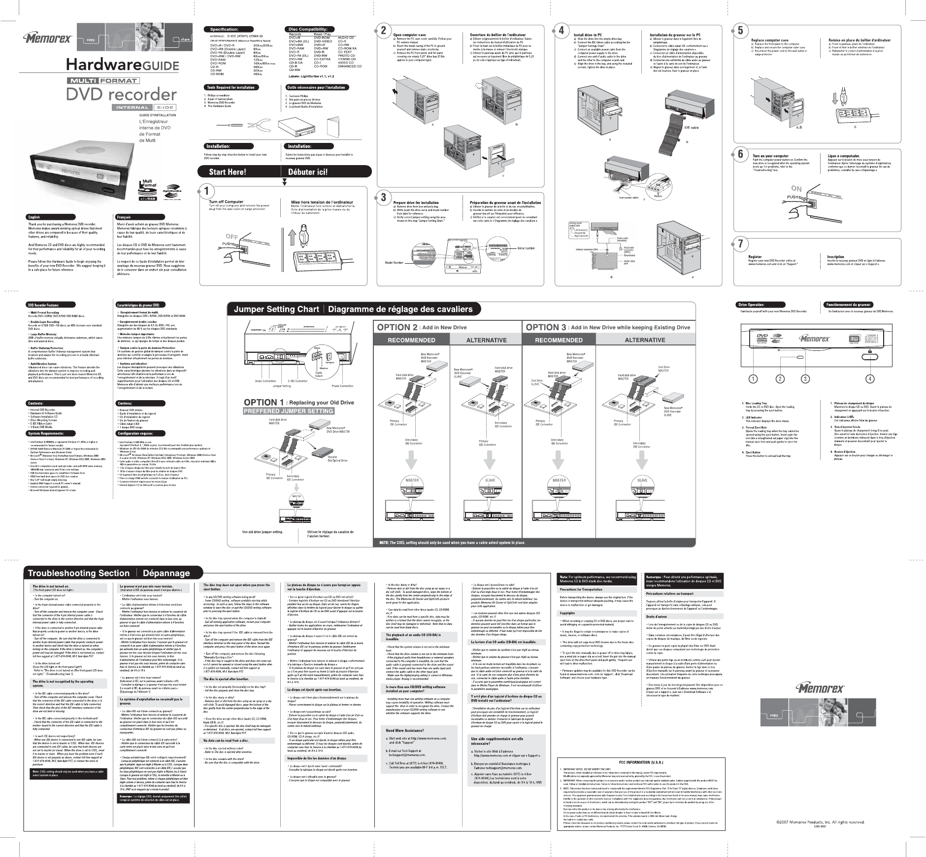 literature memorex multi format dvd recorder installation guide type ...