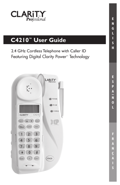 clarity phone manuals