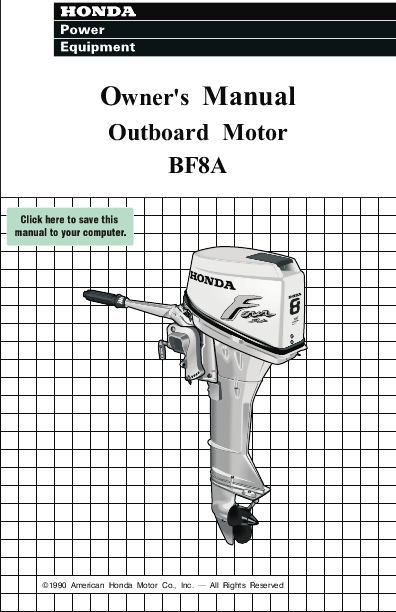 Honda outboard motor owners #2