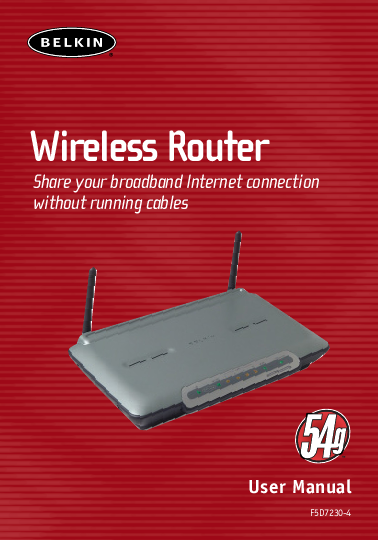 Belkin Router Setup Manual