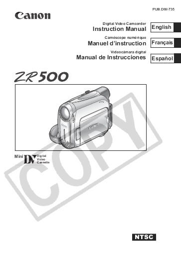panasonic camcorder owners manuals