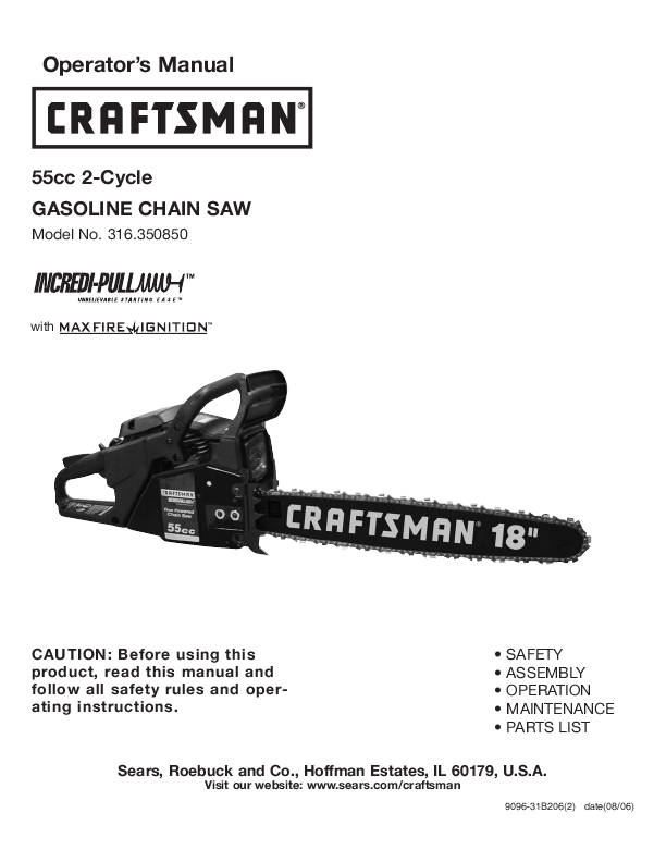 Craftsman User Manuals Download.