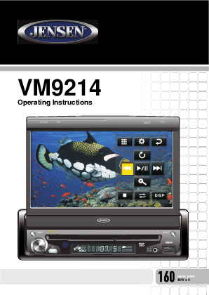 Additional Jensen VM9214 Car Video System Literature