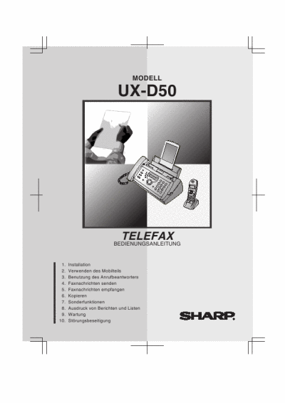 manual for sharp fax machine