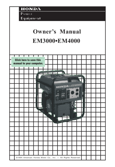 Honda hs928 shop manual #6