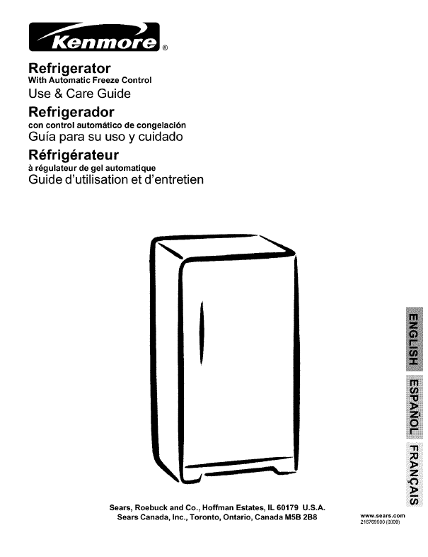 Free Kenmore Refrigerator User Manuals m