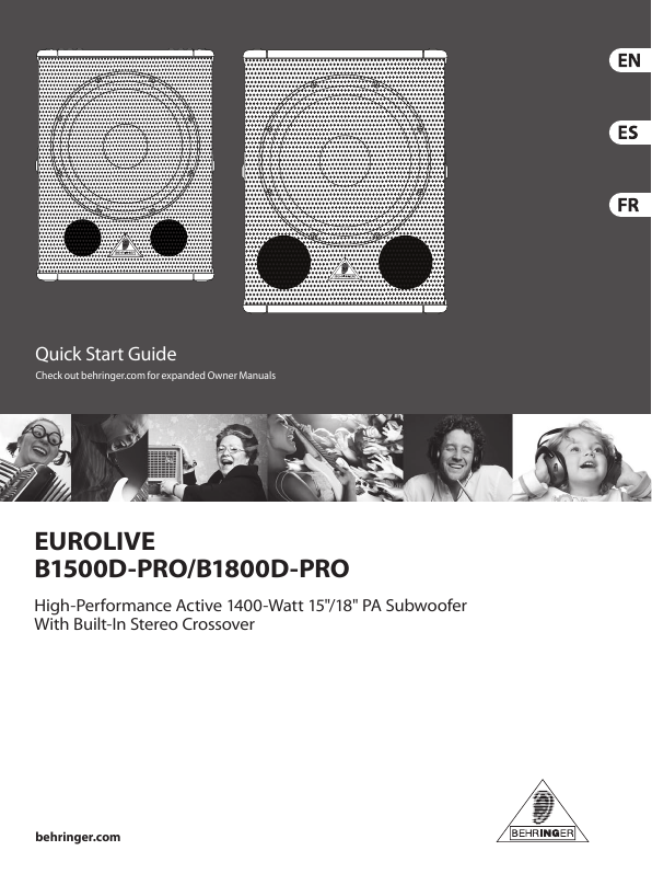 Eurolive B1800d Pro Manual