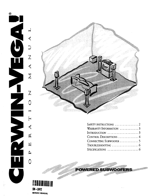 cerwin vega manuals