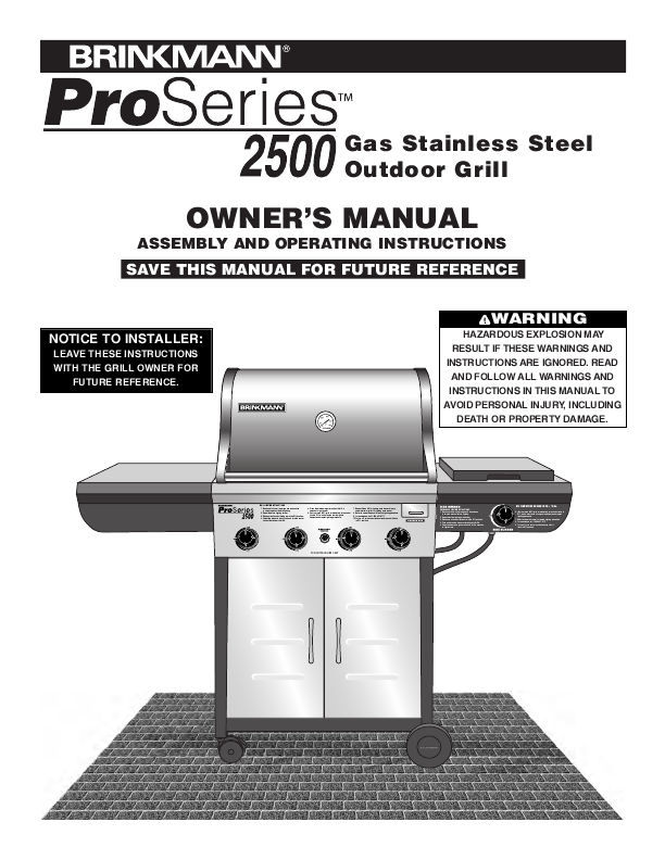 American Outdoor Grill Owners Manual