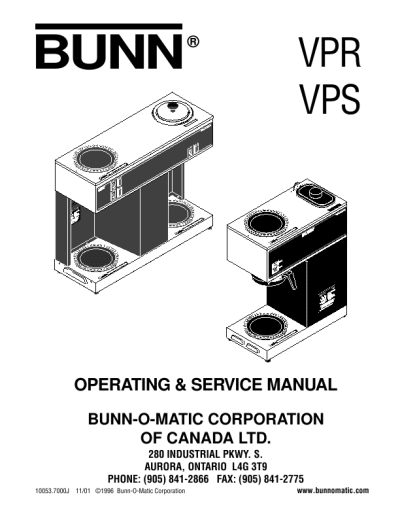 Bunn Support, Manuals & Customer Service.