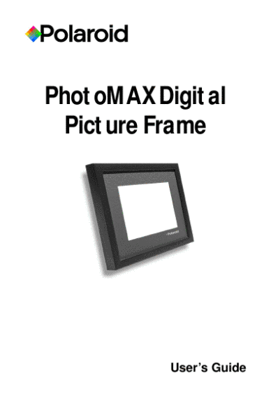 polaroid digital picture frame manual
