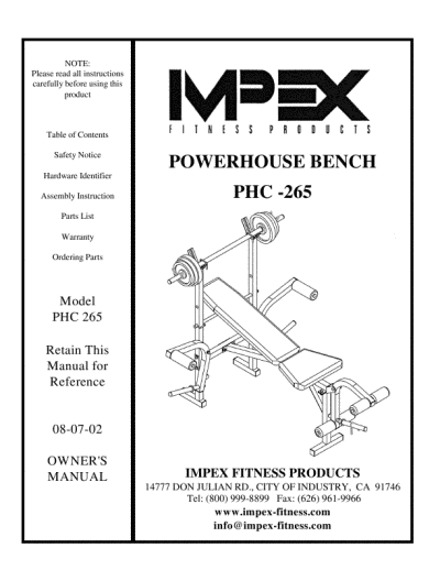  at athe bench weiderup Selecting the impex powerhouse phc- weight bench, 