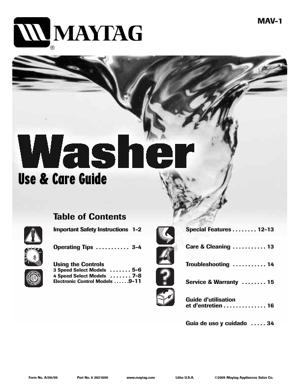  Maytag Washer Manual