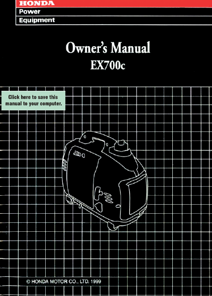 honda ex650 generator owner s manual