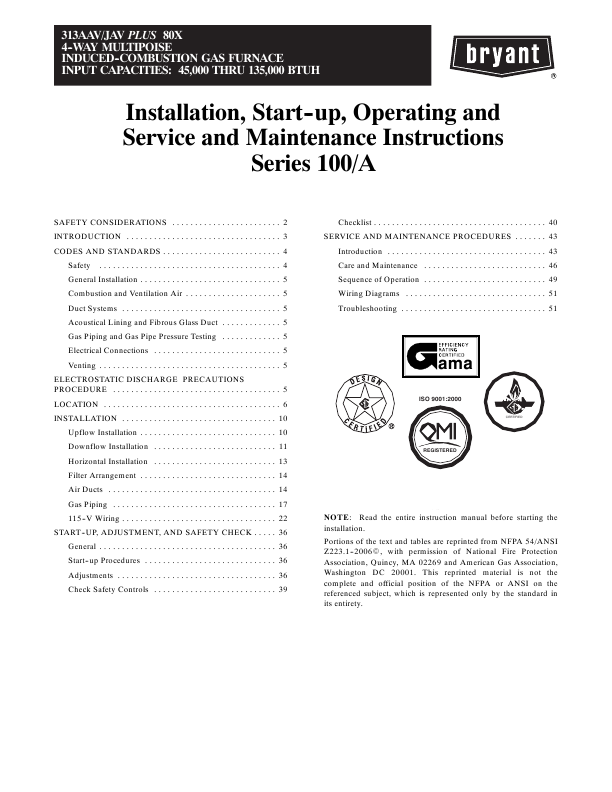 Search Bryant Bryant Oil Furnace User Manuals | ManualsOnline.com