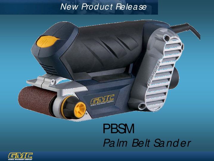 Gmc pbsm palm belt sander