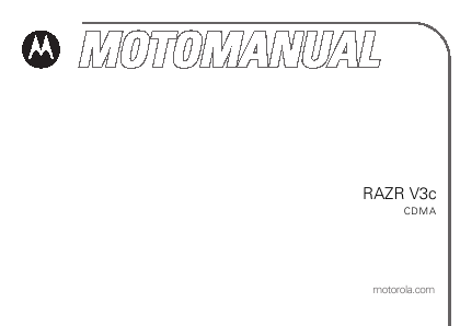 motorola razor phone manual
