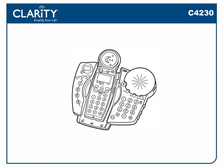 clarity phone manual