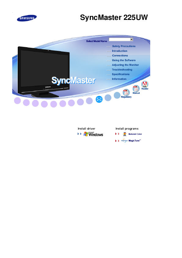 Samsung syncmaster 450nb manual
