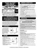 lux thermostat tx1500b user manual