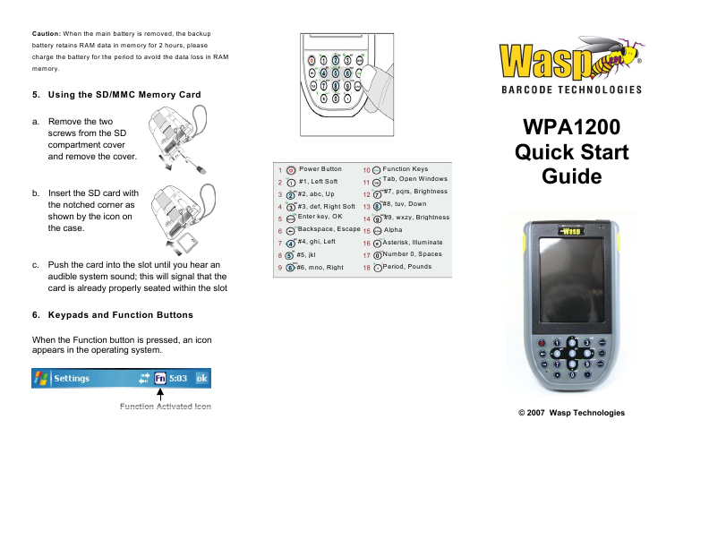 wasp barcode logo. Additional Wasp Bar Code