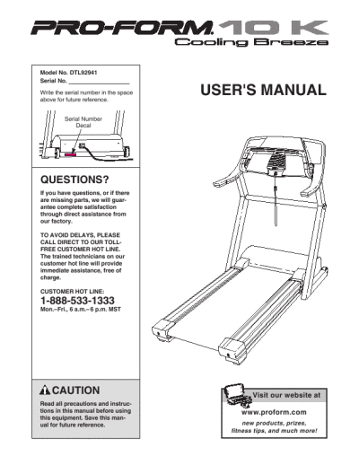 pro form user manual