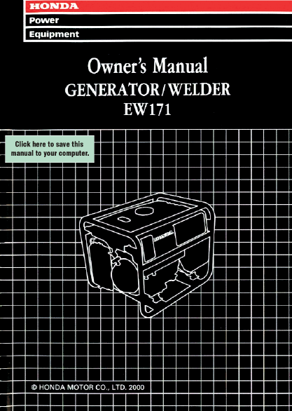 Honda 1000i generator manual #4
