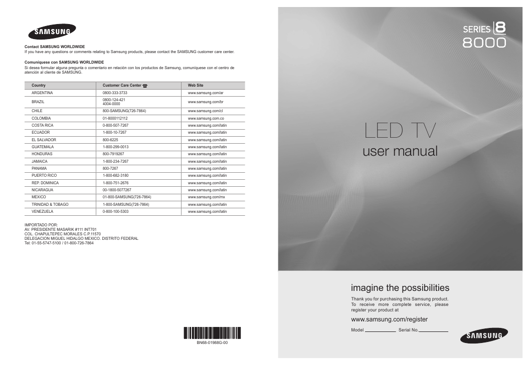 Samsung Series 8 Led Tv User Manual Pdf