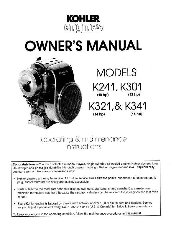 repair koehler manual engine