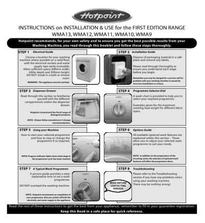 Hotpoint dryer repair manual