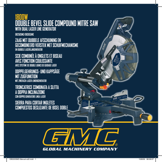 Gmc sliding miter saw manual