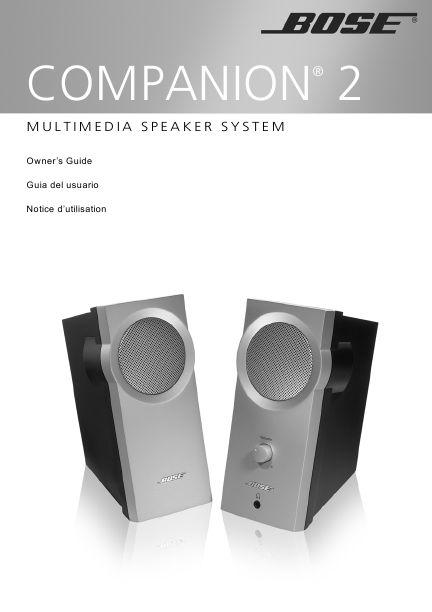 Bose 401 Speakers Manual