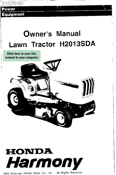 Honda lawn mowers owners manuals #4