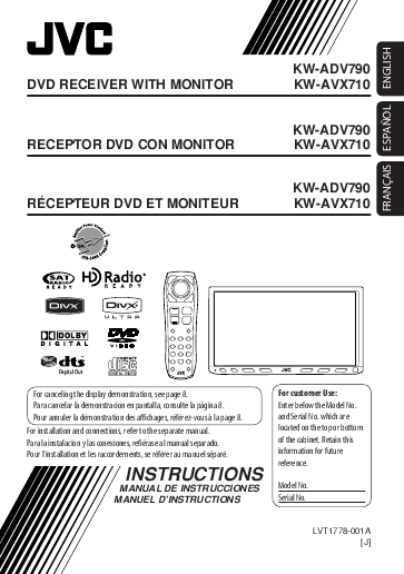 user manuals for jvc products