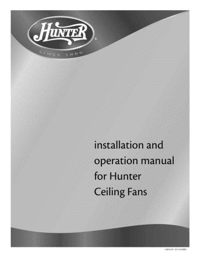 Ceiling Light Installation on Installation Instructions For Hunter Ceiling Fan Light Kits