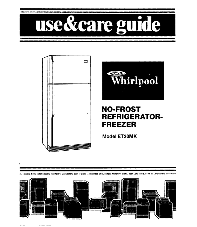 download manuals for whirpool appliance