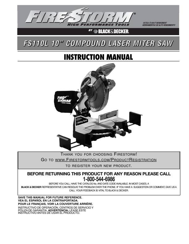 BLACK & DECKER GC9600 INSTRUCTION MANUAL Pdf Download