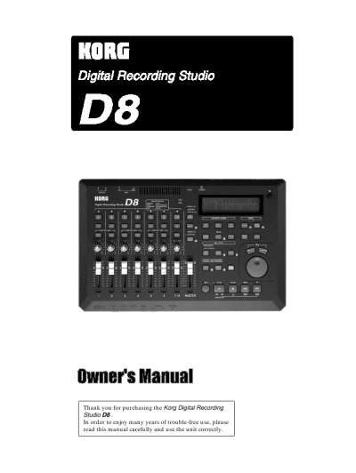 pdf digital recording studio korg