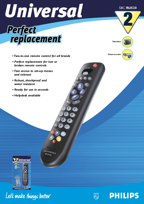 Manual For Philips Universal Remote Cl035a