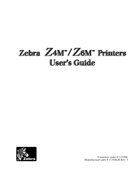 zebra z4m plus service manual