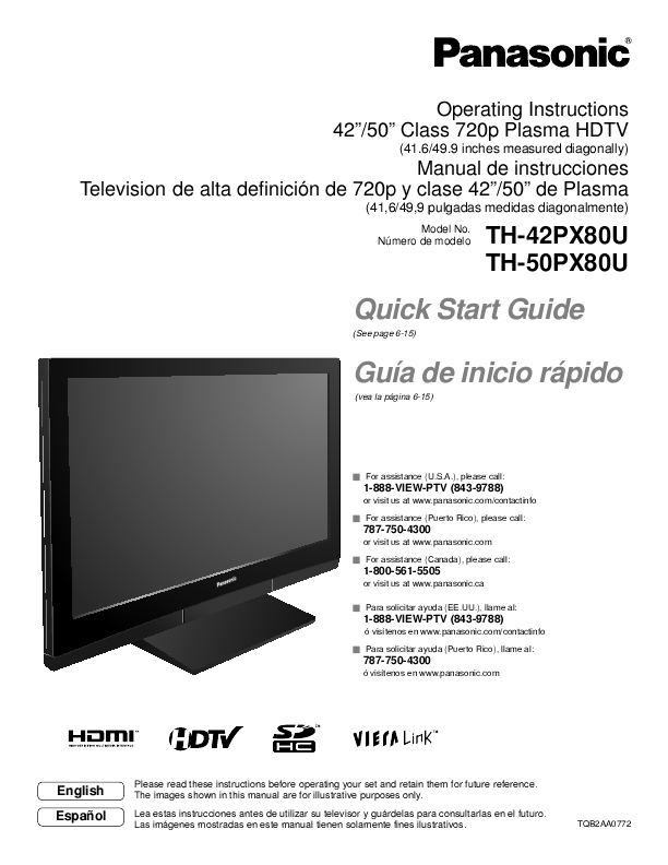 Panasonic Flat Panel Television Th