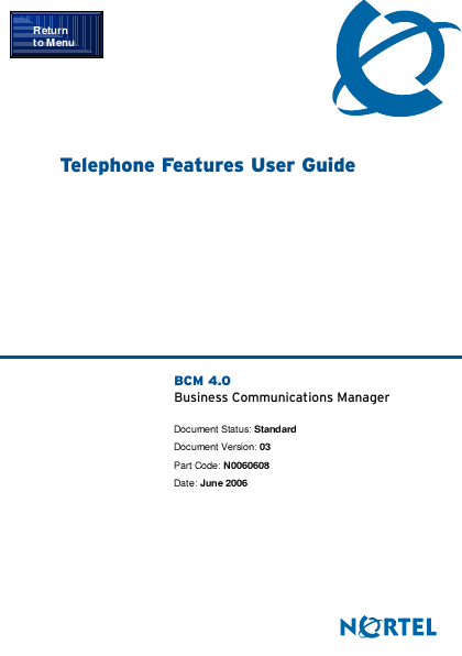 nortel telephone user manual
