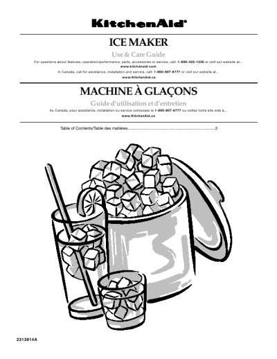 kitchenaid ice maker manual