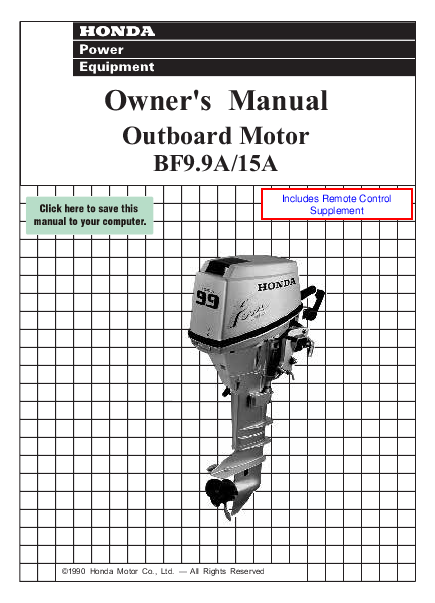 Honda outboard motor owners #4
