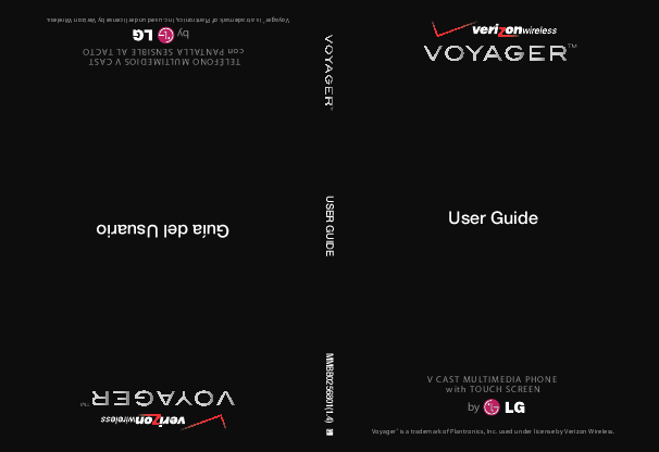 lg voyager user manual