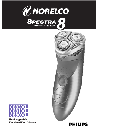 philips norelco shaver manuals