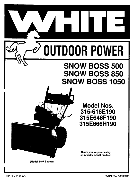 mtd snow blowr repair manual